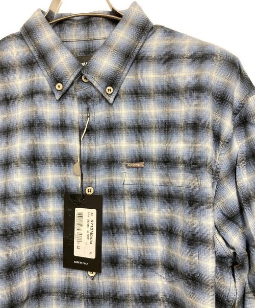 DSQUARED2（ディースクエアード）DSQUARED2 (ディースクエアード) チェックシャツ ブルー サイズ:48 未使用品の古着・服飾アイテム
