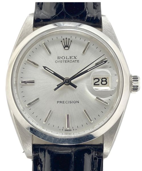 ROLEX（ロレックス）ROLEX (ロレックス) オイスターデイト プレシジョン 6694 シルバー文字盤 サイズ:34mmの古着・服飾アイテム