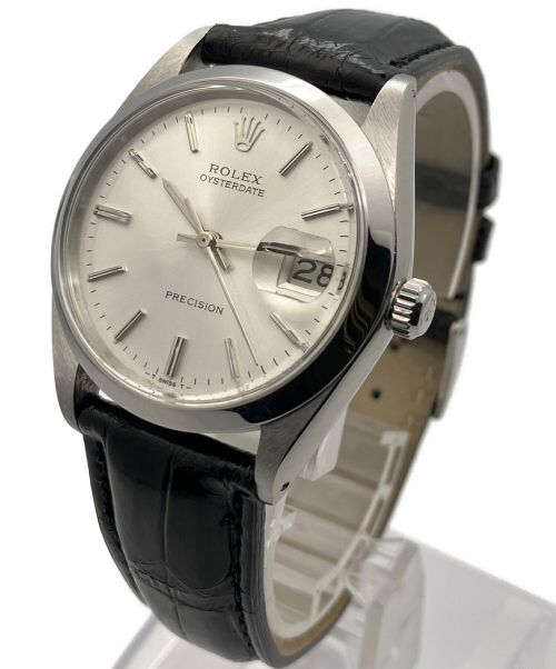 ROLEX（ロレックス）ROLEX (ロレックス) オイスターデイト プレシジョン 6694 シルバー文字盤 サイズ:34mmの古着・服飾アイテム