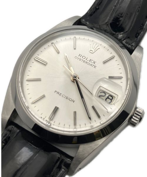 ROLEX（ロレックス）ROLEX (ロレックス) オイスターデイト プレシジョン 6694 シルバー文字盤 サイズ:34mmの古着・服飾アイテム