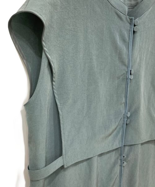 PUBLIC TOKYO（パブリックトウキョウ）PUBLIC TOKYO (パブリックトウキョウ) レイヤードブラウス グリーン サイズ:free 未使用品の古着・服飾アイテム