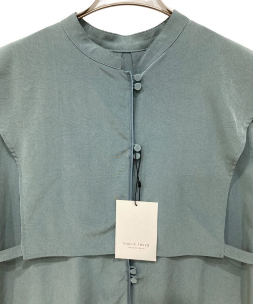 PUBLIC TOKYO（パブリックトウキョウ）PUBLIC TOKYO (パブリックトウキョウ) レイヤードブラウス グリーン サイズ:free 未使用品の古着・服飾アイテム