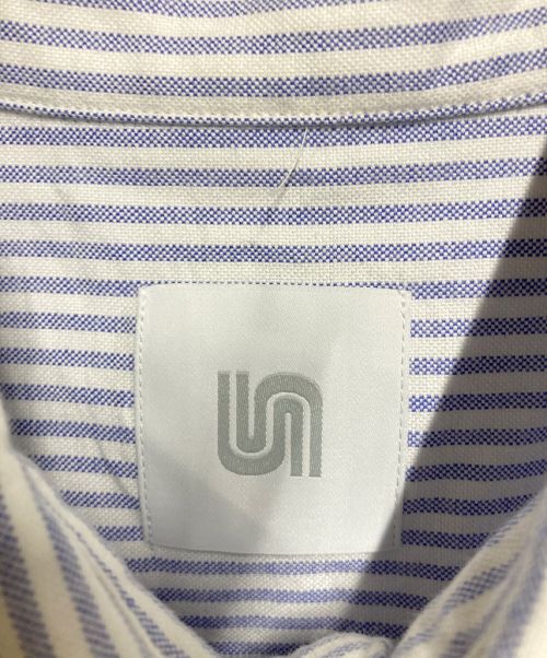 Firsthand（ファーストハンド）FIrsthand (ファーストハンド) 半袖シャツ ブルー×ホワイト サイズ:Mの古着・服飾アイテム