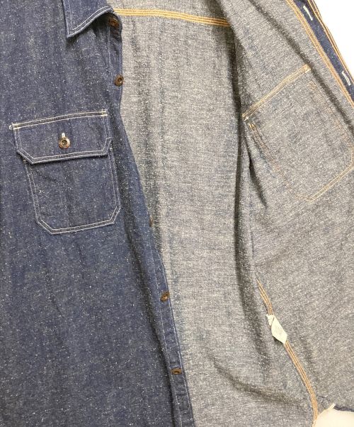 JELADO（ジェラード）JELADO (ジェラード) 半袖デニムシャツ インディゴ サイズ:Lサイズの古着・服飾アイテム