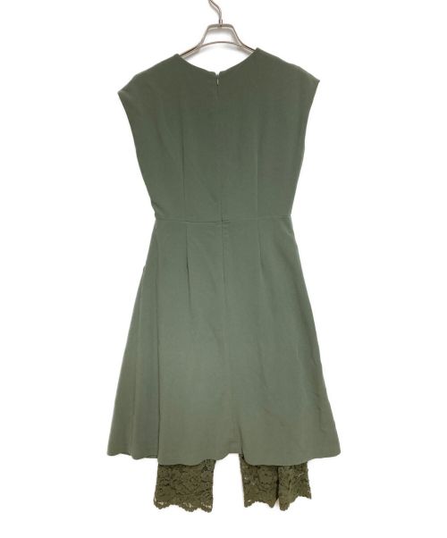 Arobe（アローブ）Arobe (アローブ) ノースリーブスキッパーワンピース グリーン サイズ:2の古着・服飾アイテム