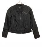 HARLEY-DAVIDSONハーレーダビッドソン）の古着「ライダースジャケット」｜ブラック