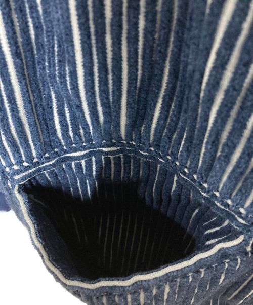 HOUSTON（ヒューストン）HOUSTON (ヒューストン) コーデュロイファラオジャケット ブルー サイズ:Mサイズの古着・服飾アイテム