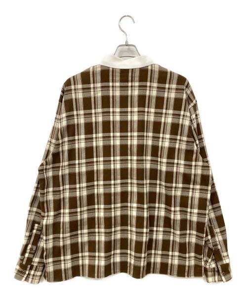 WudgeBOY（ワッジボーイ）WudgeBOY (ワッジボーイ) 長袖カットソー ブラウン サイズ:Mサイズの古着・服飾アイテム