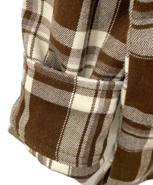 WudgeBOY（ワッジボーイ）WudgeBOY (ワッジボーイ) 長袖カットソー ブラウン サイズ:Mサイズの古着・服飾アイテム