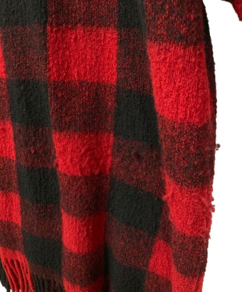 DOUBLE STANDARD CLOTHING（ダブルスタンダードクロージング）DOUBLE STANDARD CLOTHING (ダブルスタンダードクロージング) 裾フリンジジャケット レッド×ブラック サイズ:Fの古着・服飾アイテム