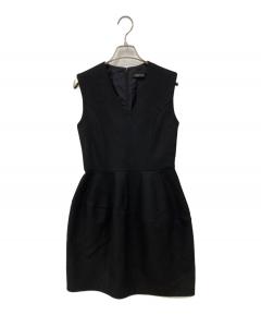 中古・古着通販】PRADA (プラダ) レースワンピース ブラック サイズ