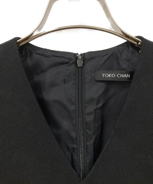 YOKO CHAN（ヨーコチャン）YOKO CHAN (ヨーコチャン) ノースリーブワンピース ブラック サイズ:SIZE 38の古着・服飾アイテム