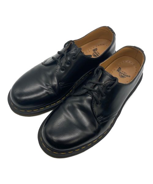 Dr.Martens（ドクターマーチン）Dr.Martens (ドクターマーチン) 3ホールシューズ ブラック×シルバー サイズ:EU41の古着・服飾アイテム