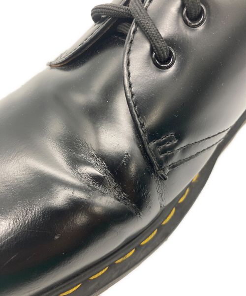 Dr.Martens（ドクターマーチン）Dr.Martens (ドクターマーチン) 3ホールシューズ ブラック×シルバー サイズ:EU41の古着・服飾アイテム