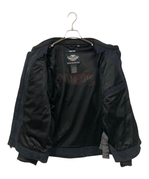 HARLEY-DAVIDSON（ハーレーダビッドソン）HARLEY-DAVIDSON (ハーレーダビッドソン) バイカージャケット ブラック×オレンジ サイズ:XLサイズの古着・服飾アイテム