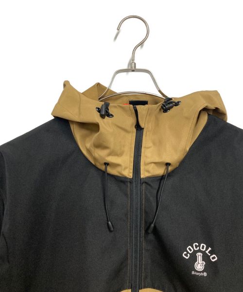 COCOLOBLAND（ココロブランド）COCOLOBLAND (ココロブランド) スイッチングシェルパーカー ブラック×ベージュ サイズ:XLの古着・服飾アイテム
