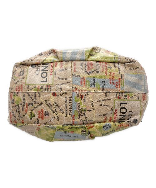 Think Bee!（シンクビー!）Think Bee! (シンクビー!) ハンドバッグ ベージュ×レッドの古着・服飾アイテム