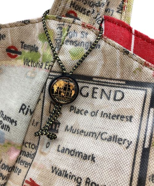 Think Bee!（シンクビー!）Think Bee! (シンクビー!) ハンドバッグ ベージュ×レッドの古着・服飾アイテム