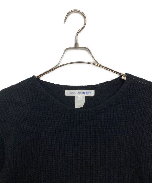 COMME des GARCONS SHIRT（コムデギャルソンシャツ）COMME des GARCONS SHIRT (コムデギャルソンシャツ) ニット ブラック サイズ:Sの古着・服飾アイテム