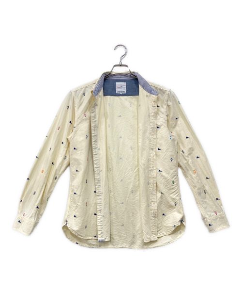 MITSUMINE（ミツミネ）MITSUMINE (ミツミネ) ロングスリーブシャツ イエロー サイズ:Lの古着・服飾アイテム