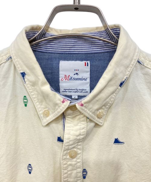 MITSUMINE（ミツミネ）MITSUMINE (ミツミネ) ロングスリーブシャツ イエロー サイズ:Lの古着・服飾アイテム