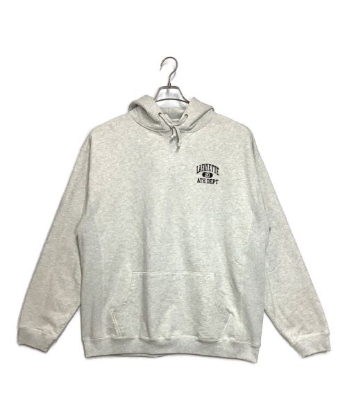LFYT（エルエフワイティー）LFYT (エルエフワイティー) WORN OUT ATHLETICS HOODIE グレー サイズ:XLサイズの古着・服飾アイテム