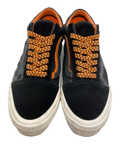 VANS（ヴァンズ）VANS (バンズ) PORTER (ポーター) ローカットスニーカー ブラック×オレンジ サイズ:28の古着・服飾アイテム