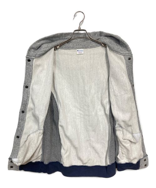 Champion（チャンピオン）Champion (チャンピオン) フード付スウェットブルゾン グレー サイズ:Mの古着・服飾アイテム