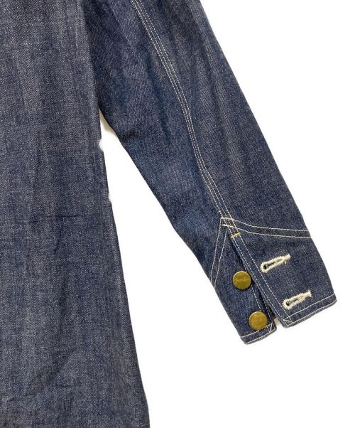 GRAPH ZERO（グラフゼロ）GRAPH ZERO (グラフゼロ) デニムカバーオールコート インディゴ サイズ:Sサイズの古着・服飾アイテム