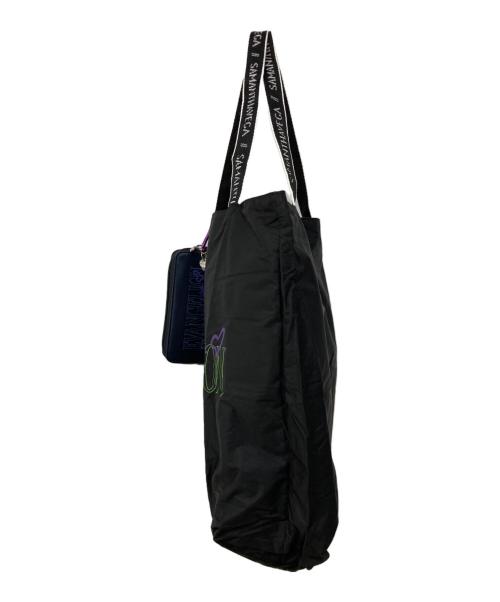 Samantha Vega（サマンサベガ）Samantha Vega (サマンサベガ) エヴァンゲリオン (エヴァンゲリオン) ナイロントートバッグ ブラックの古着・服飾アイテム
