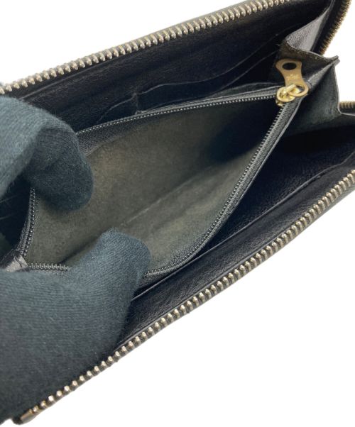 IL BISONTE（イル ビゾンテ）IL BISONTE (イル ビゾンテ) L字ファスナー長財布 ブラックの古着・服飾アイテム