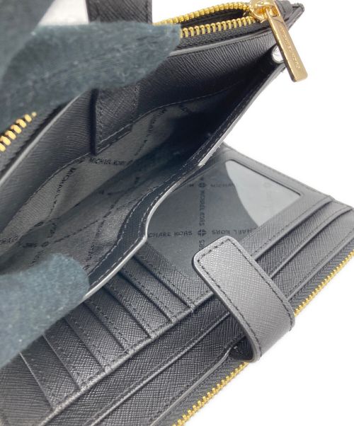 MICHAEL KORS（マイケル・コース）MICHAEL KORS (マイケルコース) 2つ折り財布 ブラックの古着・服飾アイテム