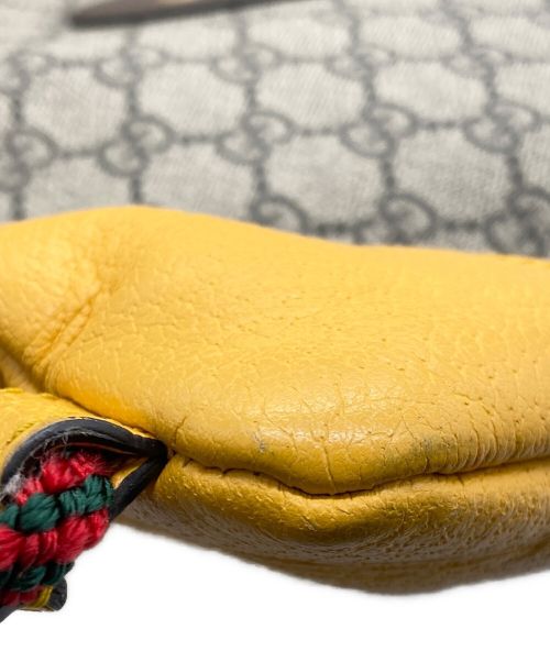 GUCCI（グッチ）GUCCI (グッチ) ドローストリングナップサック ブラウン×イエローの古着・服飾アイテム