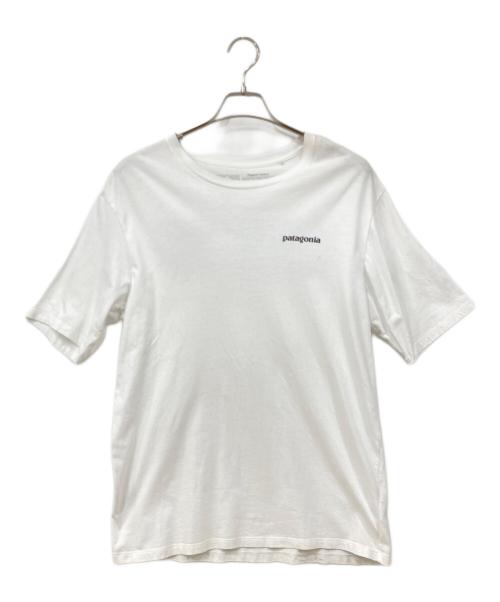 Patagonia（パタゴニア）Patagonia (パタゴニア) ロゴカットソー ブラック×ホワイト サイズ:SIZE Sの古着・服飾アイテム