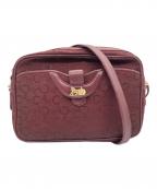 CELINEセリーヌ）の古着「ショルダーバッグ」｜ボルドー