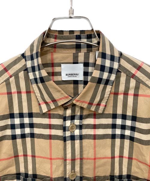 BURBERRY（バーバリー）BURBERRY (バーバリー) 長袖シャツ ベージュ×ブラウン サイズ:Sサイズの古着・服飾アイテム