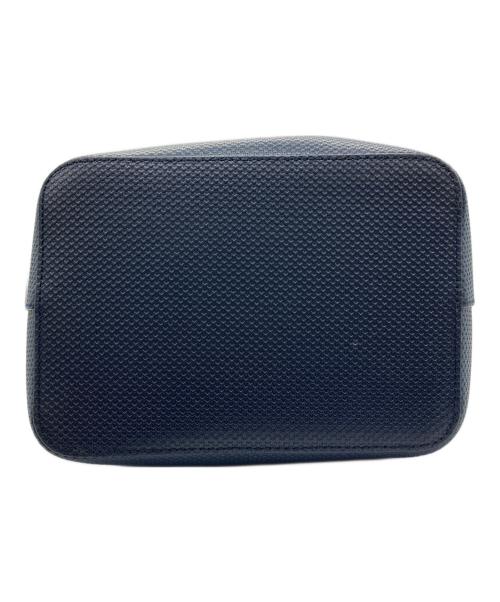 LACOSTE（ラコステ）LACOSTE (ラコステ) 巾着ショルダーバッグ ネイビーの古着・服飾アイテム