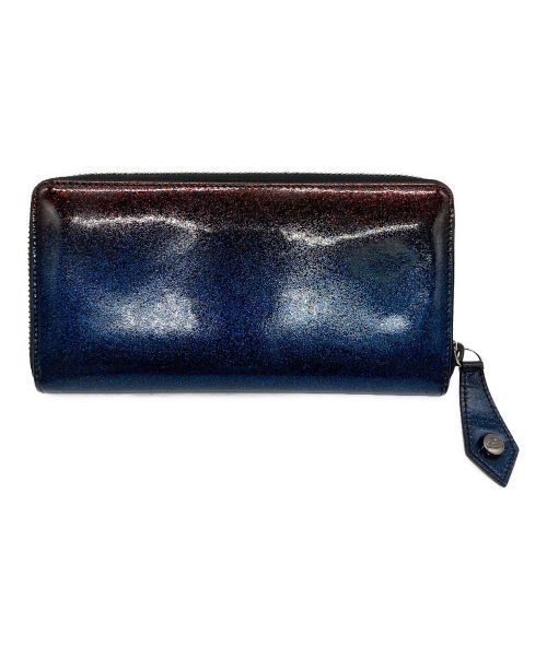 Vivienne Westwood（ヴィヴィアンウエストウッド）Vivienne Westwood (ヴィヴィアンウエストウッド) ラウンドファスナー長財布 レッド×ネイビーの古着・服飾アイテム