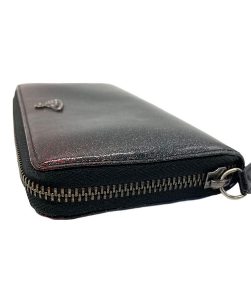 Vivienne Westwood（ヴィヴィアンウエストウッド）Vivienne Westwood (ヴィヴィアンウエストウッド) ラウンドファスナー長財布 レッド×ネイビーの古着・服飾アイテム