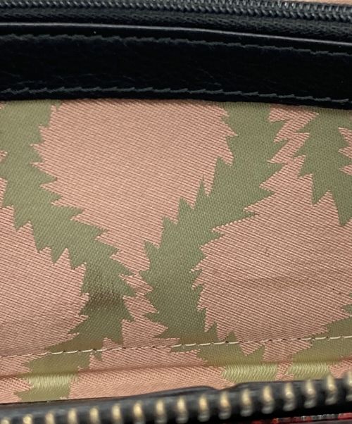 Vivienne Westwood（ヴィヴィアンウエストウッド）Vivienne Westwood (ヴィヴィアンウエストウッド) ラウンドファスナー長財布 レッド×ネイビーの古着・服飾アイテム