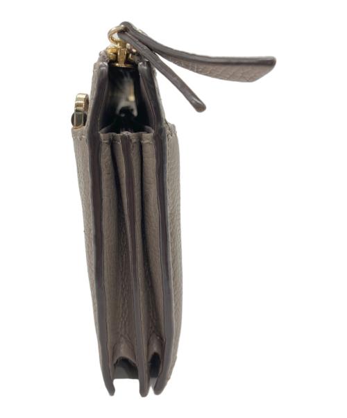 Kate Spade（ケイトスペード）Kate Spade (ケイトスペード) ショルダーウォレット グレーの古着・服飾アイテム