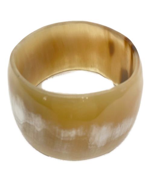 ノーブランド（ノーブランド）ノーブランド (ノーブランド) ホーンバングル ベージュ×ブラウンの古着・服飾アイテム