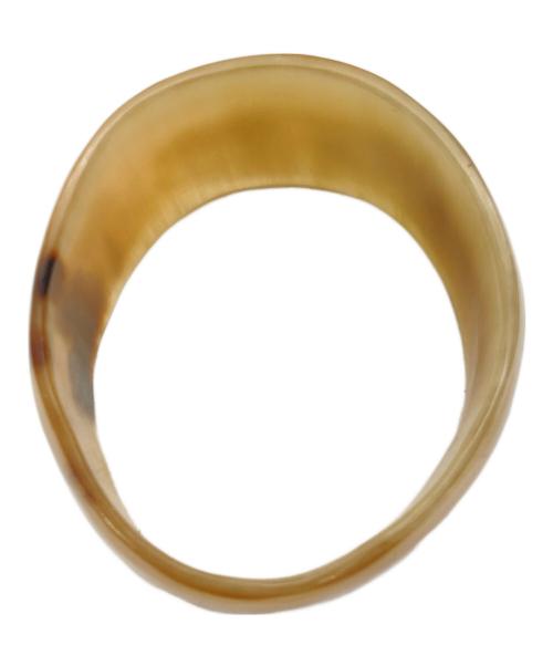 ノーブランド（ノーブランド）ノーブランド (ノーブランド) ホーンバングル ベージュ×ブラウンの古着・服飾アイテム