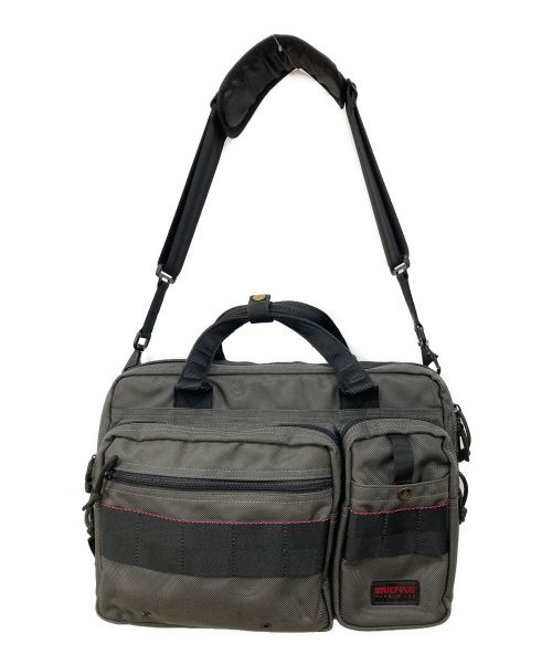 BRIEFING（ブリーフィング）BRIEFING (ブリーフィング) ビジネスバッグ グレー×ブラックの古着・服飾アイテム