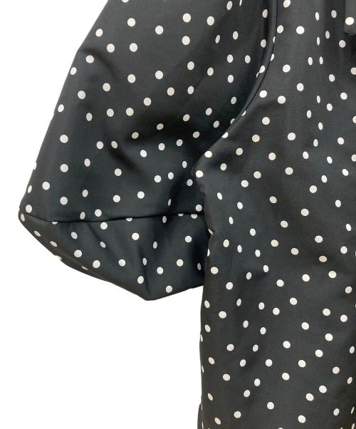 ALORS（アロー）ALORS (アロー) ドットトップスEva ブラック×ホワイト サイズ:Mサイズの古着・服飾アイテム