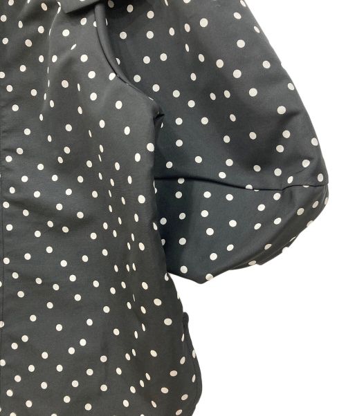 ALORS（アロー）ALORS (アロー) ドットトップスEva ブラック×ホワイト サイズ:Mサイズの古着・服飾アイテム