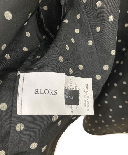 ALORS（アロー）ALORS (アロー) ドットトップスEva ブラック×ホワイト サイズ:Mサイズの古着・服飾アイテム