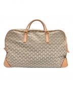 ANYA HINDMARCHアニヤ・ハインドマーチ）の古着「ボストンバッグ」｜グレー×ブラウン