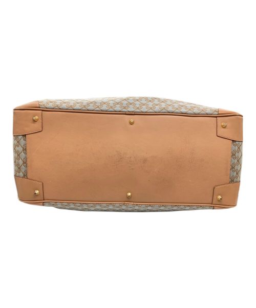 ANYA HINDMARCH（アニヤ・ハインドマーチ）ANYA HINDMARCH (アニヤハインドマーチ) ボストンバッグ グレー×ブラウンの古着・服飾アイテム