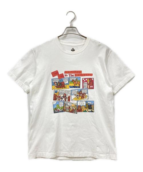 MOUNTAIN RESEARCH（マウンテンリサーチ）MOUNTAIN RESEARCH (マウンテンリサーチ) カットソー ホワイト×レッド サイズ:Lサイズの古着・服飾アイテム